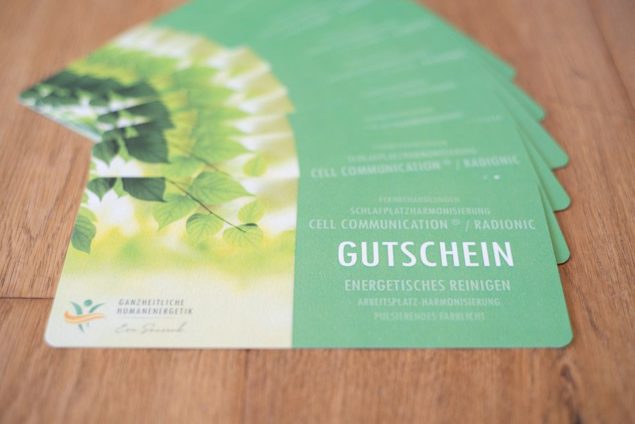 Gutscheine für die ganzheitliche Humanenergetik